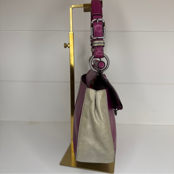 Coach Legacy Willis 70th Anniversary 19031 Berry and Slate Distressed Leather - Picture 13 of 16